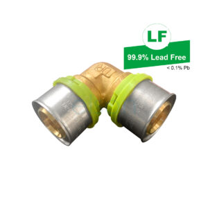 EPS LF CRIMP W&G DUAL NO.12 ELBOW LF DR BRASS 32mm