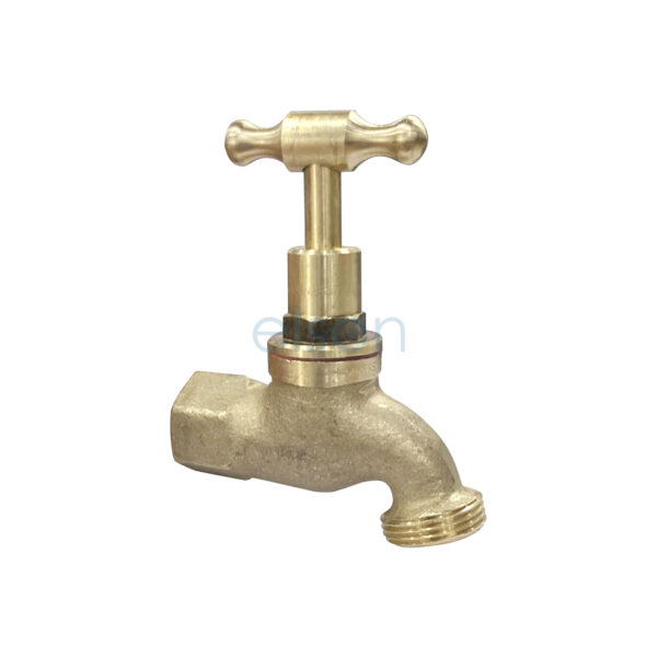 HOSE COCK 1/2" TH BRASS FI W/ BRASS JUMPER VALVE 60466