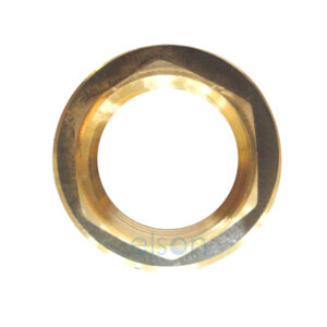 BACK NUT FLANGED 25mm BRASS