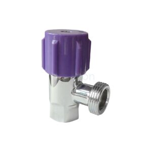 RECYCLED WATER WASHING MACHINE COCK 5/8" CHROME LILAC HANDLE 60322