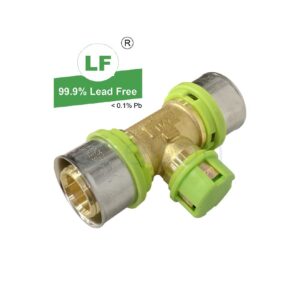 EPS LF CRIMP W&G DUAL NO.25 TEE REDUCED LF DR BRASS 32 x 32 x 20mm(20mmCEN)